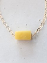 14KGF amber necklace