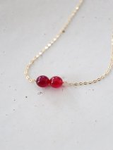 14KGF red＆purple  necklace