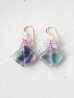 画像1: 14KGF fluorite amethyst pierce (1)