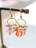 画像1: 14KGF coral pearl pierce (1)