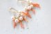 画像3: 14KGF coral pearl pierce (3)