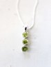 画像1: SILVER925　peridot necklace (1)