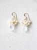 画像1: 14KGF moonstone pearl  pierce (1)