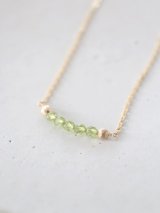 14KGF  peridot necklace