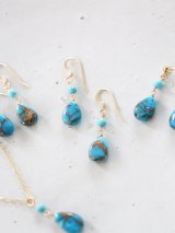 14KGF blue copperturquoise　pierce