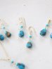 画像1: 14KGF blue copperturquoise　pierce (1)