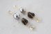 画像5: 14KGF  South Sea Pearl　smoky quartz pierce (5)