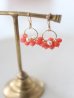 画像1: 14KGF coral pearl pierce (1)