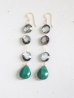 画像1: 14KGF mother of pearl　malachite  pierce (1)