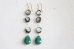 画像2: 14KGF mother of pearl　malachite  pierce (2)