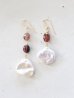 画像1: 14KGF  tourmaline pearl pierce (1)