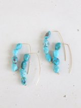 14KGF turquoise pierce