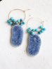 画像1: 14KGF bluecoral  turquoise pierce (1)