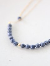 14KGF  blue coral necklace