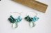 画像2: SILVER925　 turquoise malachite flowlignt hooppierce (2)