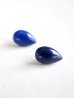 画像1: 14KGF  lapis lazuli pearshaped pierce (1)