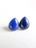 画像2: 14KGF  lapis lazuli pearshaped pierce (2)