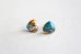 画像2: 14KGF  oystercopperturquoise pierce (2)