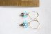 画像2: 14KGF  sea_blue  oystercopperturquoise hooppierce (2)