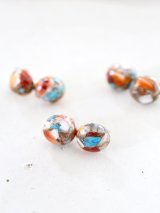 14KGF  oystercopperturquoise pierce