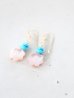 画像1: 14KGF  shell turquoise pierce (1)