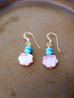 画像2: 14KGF  shell turquoise pierce