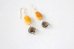 画像3: 14KGF amber smoky quartz  pierce (3)