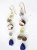 画像1: 14KGF  smoky quartz  lapis lazuli　pierce (1)