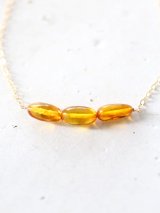 14KGF  amber necklace