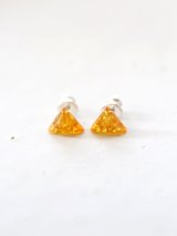 SILVER925 triangle amber pierce