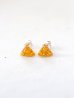 画像1: SILVER925 triangle amber pierce (1)