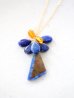 画像1: 14KGF  greenopal lapis lazuli amber necklace (1)