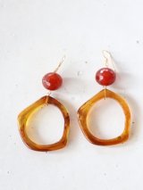 14KGF  redcarnelian　pierce