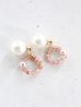 画像1: 14KGF pinkpearl muscovite pierce (1)