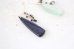 画像2: 14KGF black spinel bluesand fluorite　pierce (2)