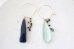 画像5: 14KGF black spinel bluesand fluorite　pierce (5)