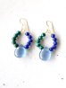 画像2: 14KGF lapis lazuli　malachite flowlignt pierce