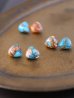 画像1: 14KGF  oystercopperturquoise pierce (1)