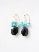 14KGF  onyx opal pierce