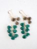 画像1: 14KGF smoky quartz　greenonyx pierce (1)