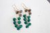 画像2: 14KGF smoky quartz　greenonyx pierce (2)