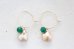 画像5: 14KGF goldpearl greenonyx pierce  (5)