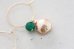 画像4: 14KGF goldpearl greenonyx pierce  (4)