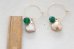 画像2: 14KGF goldpearl greenonyx pierce  (2)