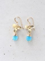 14KGF neonblueopal pierce