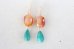 画像3: 14KGF carnelian　amazonite  pierce (3)