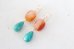 画像2: 14KGF carnelian　amazonite  pierce (2)