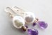 画像3: 14KGF pearl amethyst pierce (3)