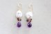 画像5: 14KGF pearl amethyst pierce (5)