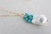 画像4: 14KGF  pearl turquoise necklace (4)